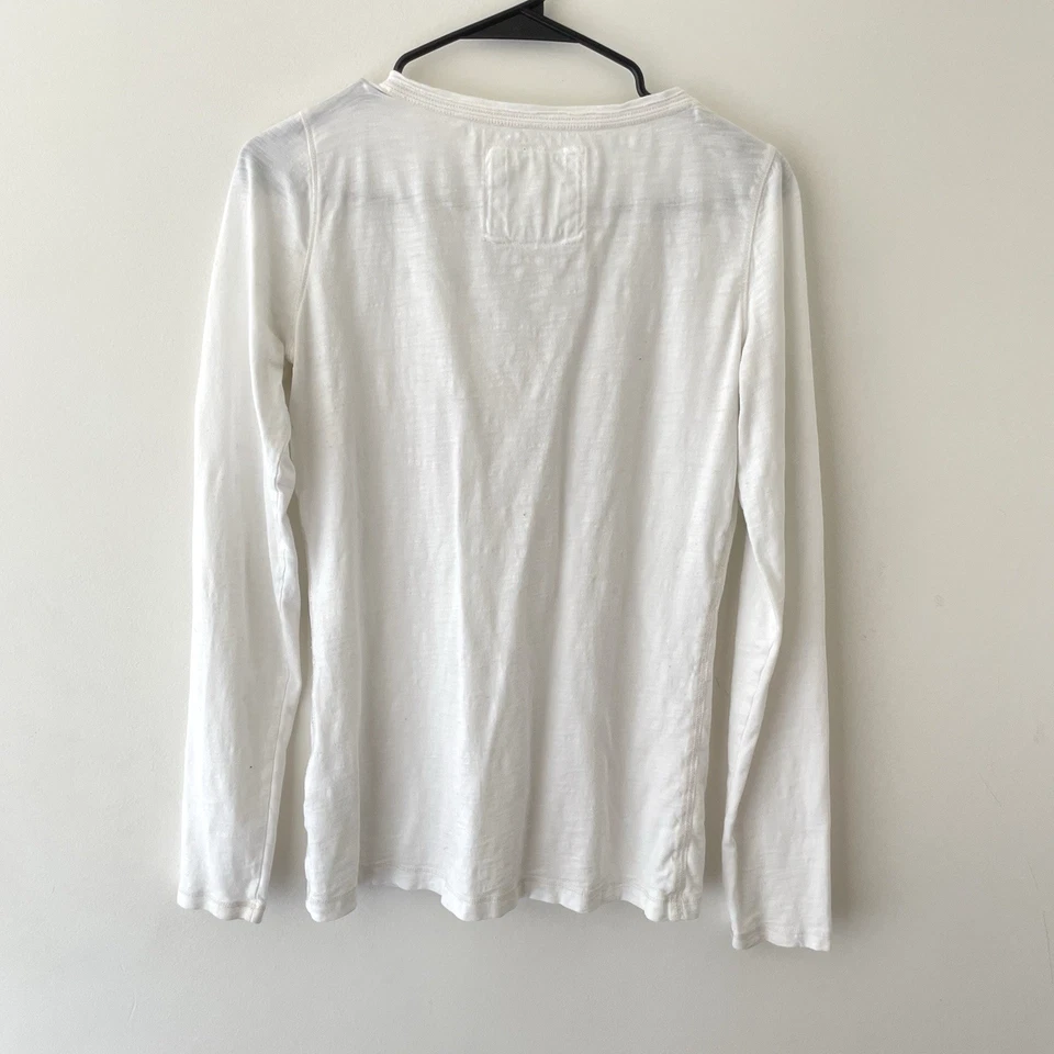 Abercrombie & Fitch Mujer Y2K Henley Talla M Roseta Alce Logo Crepúsculo Años 2000 Foto 2 de 4