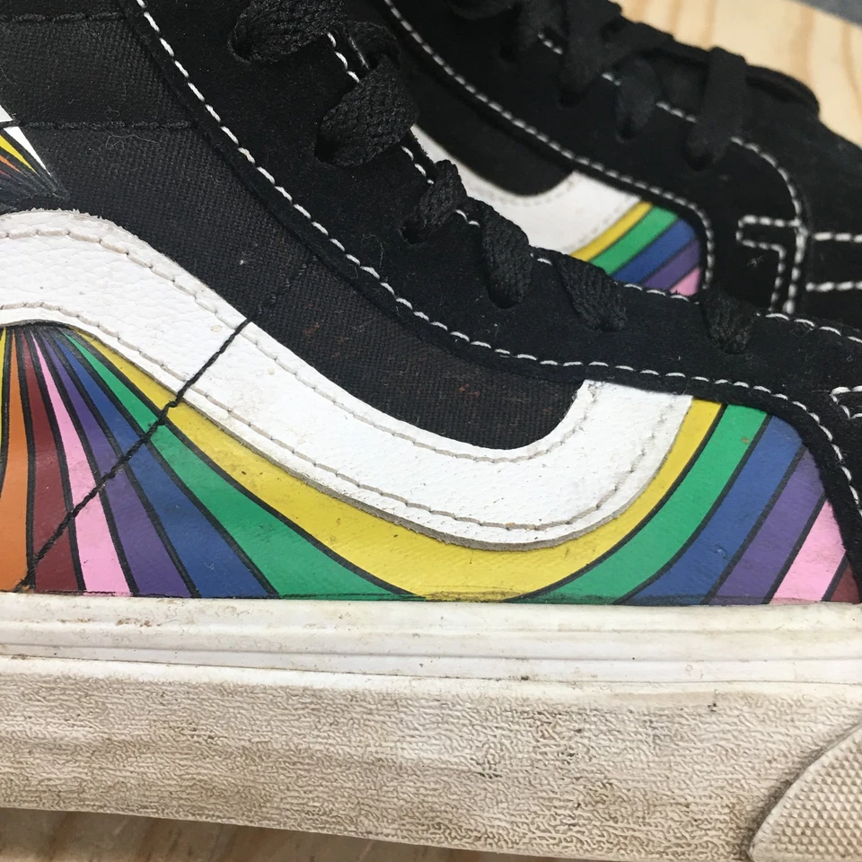 Vans Shoes Mens 6.5 Womens 8 Sk8-Hi Reissue Refract Sneakers Black Multicolor - Image 4 of 4
