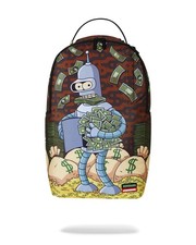Fox Hulu Futurama X Sprayground Bender Rodriguez Dinero Mochila Bolso Nuevo