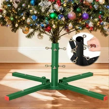 Holder for Christmas Artificial Tree 4 legs Sturdy Stand fit 1.5" diameter tree