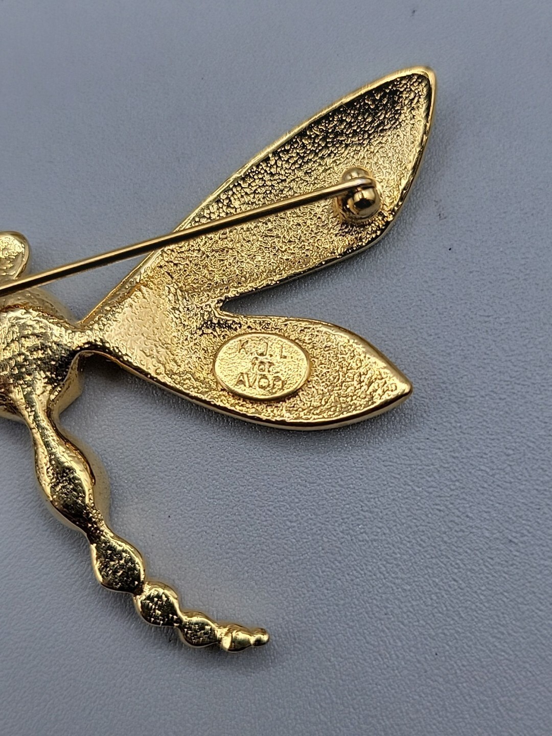 KJL Dragonfly Brooch for Avon Enamel Rhinestone B… - image 6