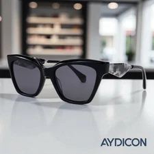 Aydicon Trendy Black Blacktort Cat Eye Polarized Women's Sunglasses UV 400