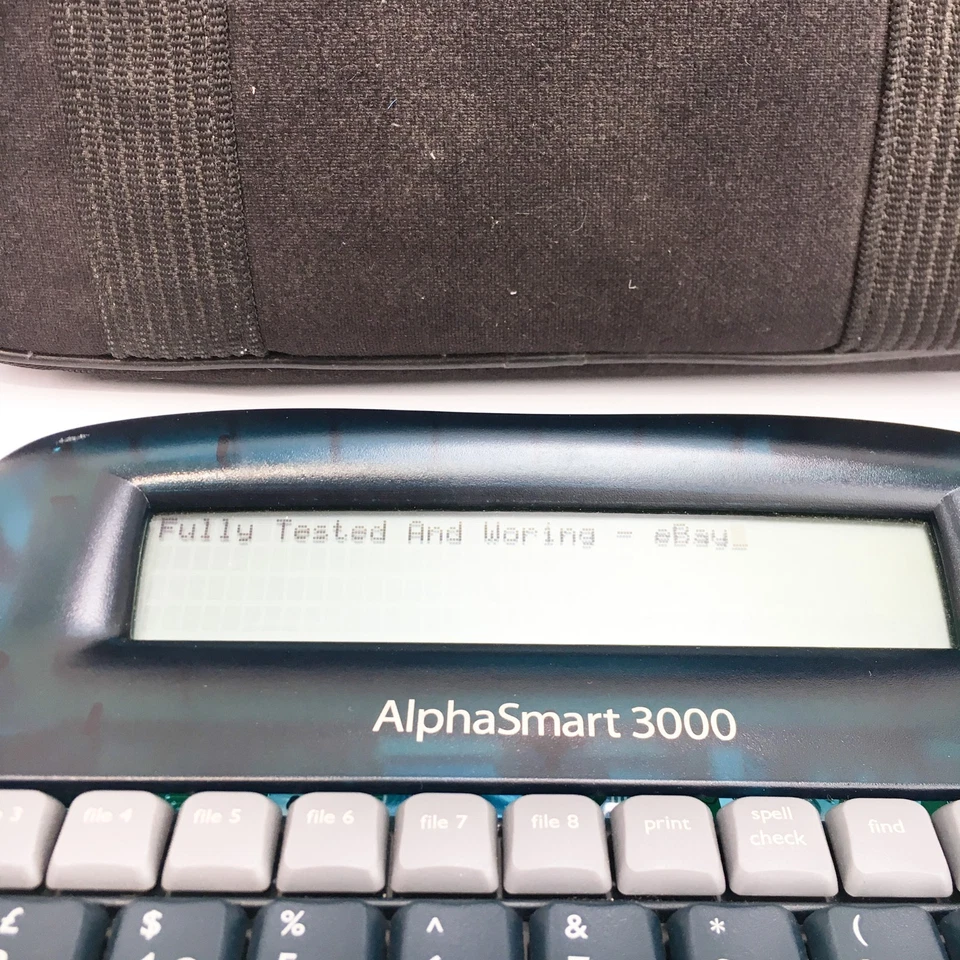 AlphaSmart 3000 Portable Word Processor - Vintage Keyboard Writer With Cables - Image 3 of 4