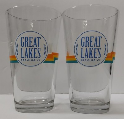 *NEW* Pair of Great Lakes Brewing Company -Midwest IPA Style Pint Glasses