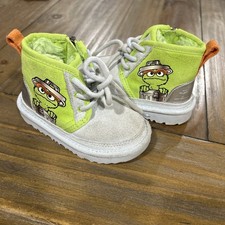 Ugg X Sesame Street Oscar The Grouch Boots toddler size 7