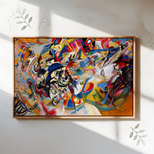 Impresión en lienzo Giclee Composición VII, Wassily Kandinsky, artista ruso, 1913