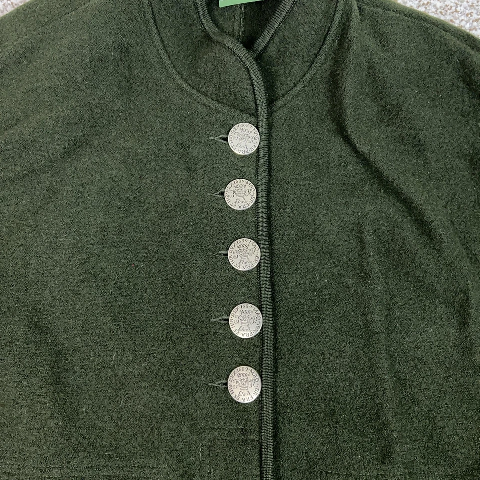Chaqueta Geiger Mujer 40 Verde Pura Nueva Lana Hervida Abrigo Austriaco Hecho Austria Foto 3 de 4