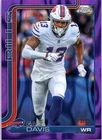 2025 Topps Chrome Football Purple Wave Refractor Gabe Davis #142