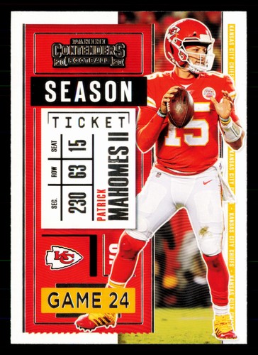 Patrick Mahomes II #2 2020 Panini Contenders card