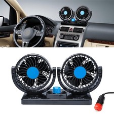12v Dual Head Car Fan Portable Vehicle Truck 360 Rotatable Auto Cooling Cooler 12v Dual Head Car Fan Portable Vehicle Truck 360 Rotatable Auto Cooling Cooler