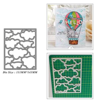 Cloud Hintergrund Framework Metall Cutting Dies Scrapbooking Stanzschablonen DIY