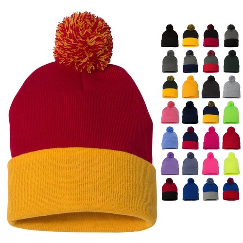 New Sportsman Pom-Pom Knit Beanie 12 