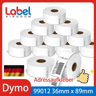 Label Etiketten für Dymo 99012 99014 11354 Labelwriter 400 450 Turbo 320 450 Duo