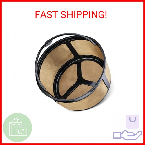 Reusable 8-12 Cup Basket Gold Mesh Coffee Filter for Keurig K-Duo Essentials and