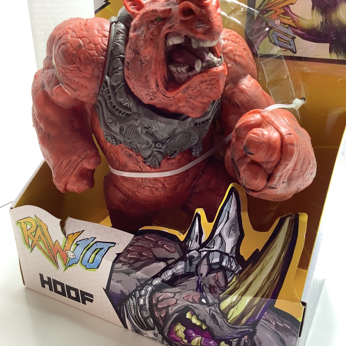 NEW Raw 10 Hoof McFarlane Toys Red Robotic Animal Weapon 12