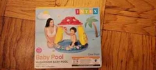 INTEX Inflatable Mushroom Water Play Center Kiddie Baby Swimming Pool Ages 1-3