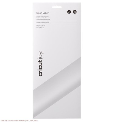 Cricut Joy Smart Label Permanent Vinyl 5.5''X13'' White