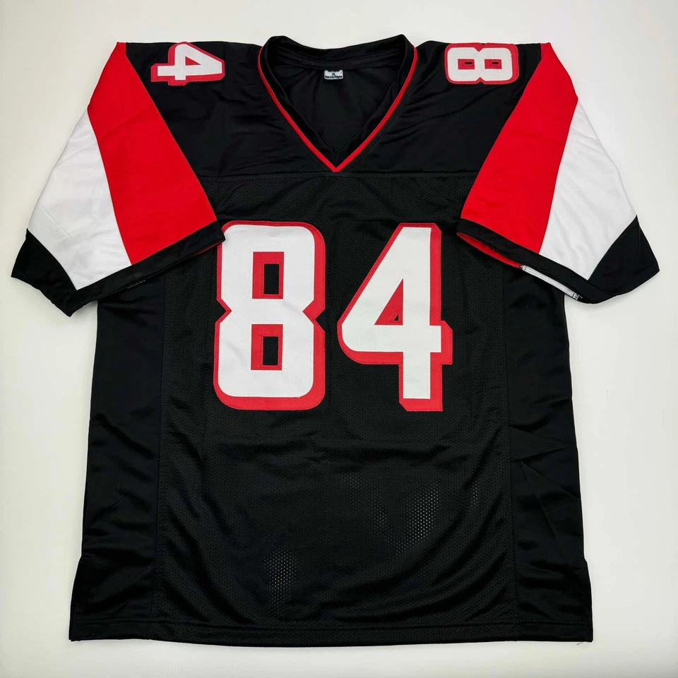 Autographed/Signed Roddy White Atlanta Black Football Jersey Beckett BAS COA - Image 4 of 4