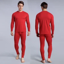 Thermal Underwear for Men Comfortable Base Layer Top Bottom Set for Cold Weather