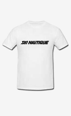 NAUTIQUE BOAT WHITE SHIRT WAKE BOARD SKI NAUTIQUE CORRECT CRAFT AIR NAUTIQUE
