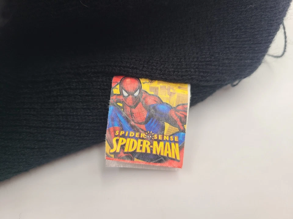 Youth Spider-Man Ear Flaps Tassels Beanie Winter Knit Hat Stocking Cap Boy Girl - Image 3 of 4