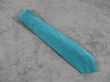 Vintage Polo Ralph Lauren Tie Silk Teal Blue Made by Hand USA EUC