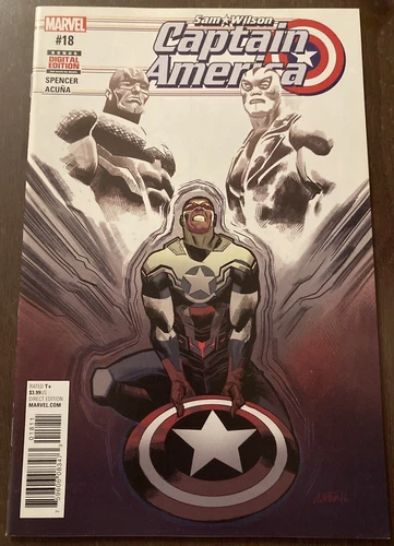 Sam Wilson: Captain America #18 High Grade NM Steve McNiven Cover 2017 Marvel