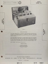 SAMS PHOTOFACT SERVICE MANUAL 133-4 AMPRO MODEL 730