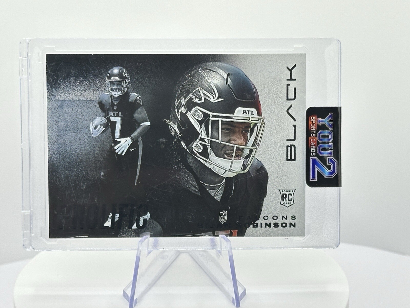 2023 Panini Black Bijan Robinson Pc-3 Prolific SP Falcons RC