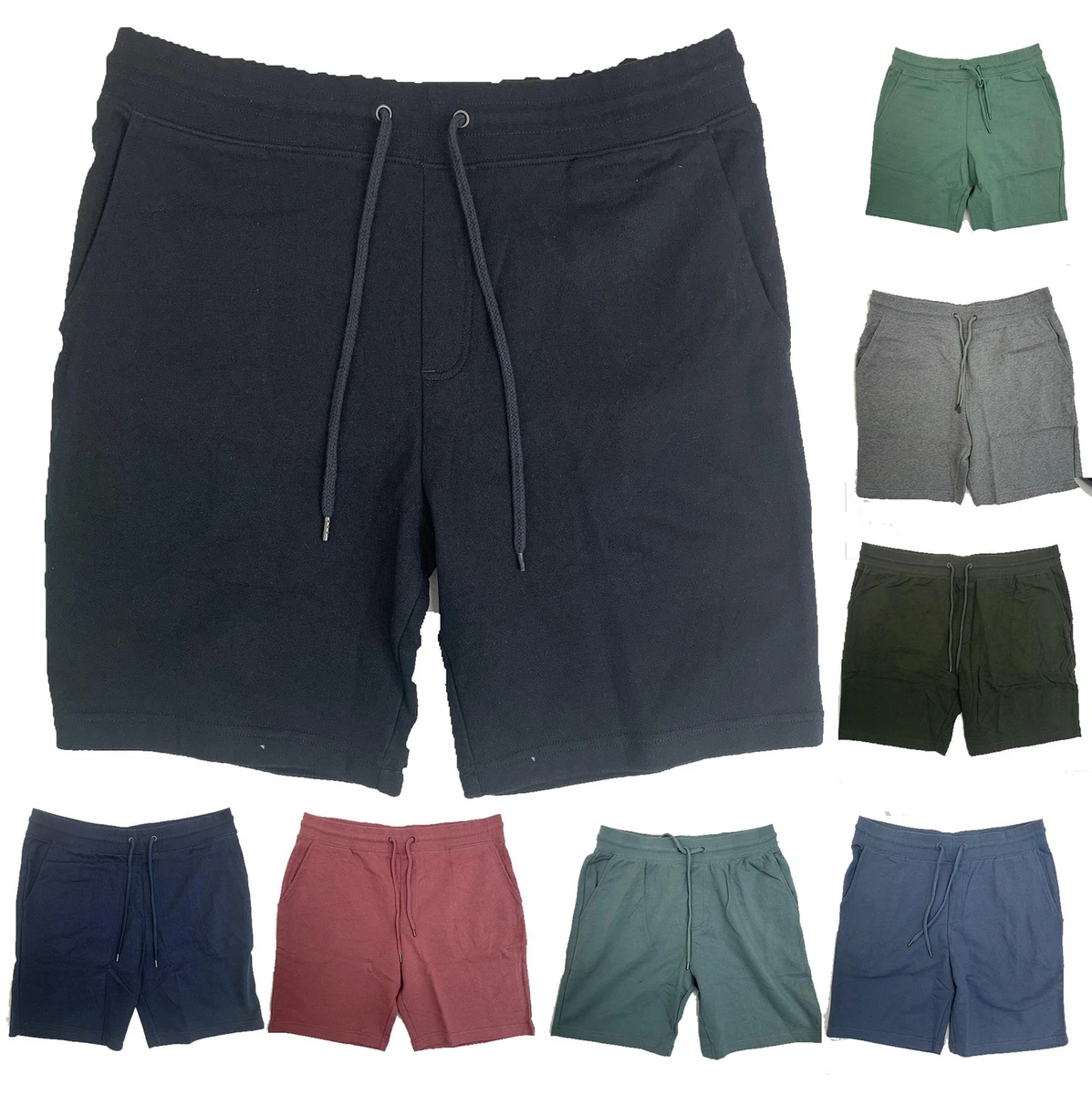 M S Mens Gym Sweatshorts Jogger Shorts Elasticated Waist Running