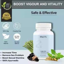 Mars by Ghc Surge Max Contains Shilajit Ashwagandha Gokshura Safed Musli 60caps