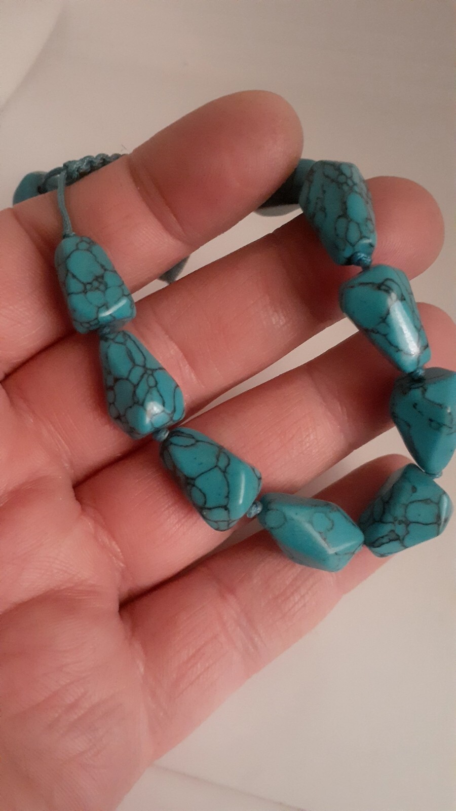 Turquoise Composite Bead Adjustable Bracelet - image 6