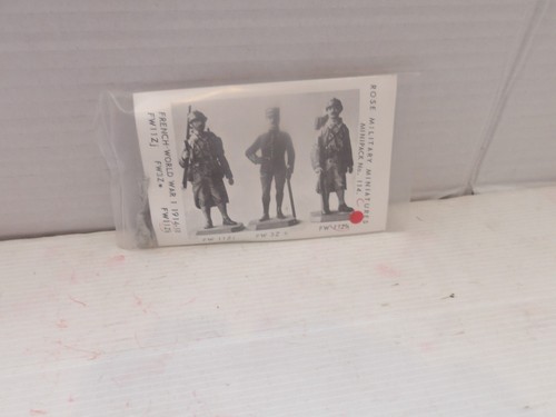ROSE MILITARY MINIATURES 2 UNMADE KITS FRENCH WW1 FIGURES SEE LIST & PHOTOS - Picture 4 of 5