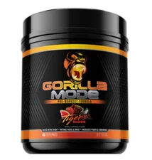Gorilla Mode Pre-Workout Formula - Tiger's Blood (1.36 Lbs. / 40 Servings)