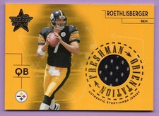 2004 LEAF ROOKIES AND STARS FRESHMAN ORIENTATION JERSEY BEN ROETHLISBERGER /500