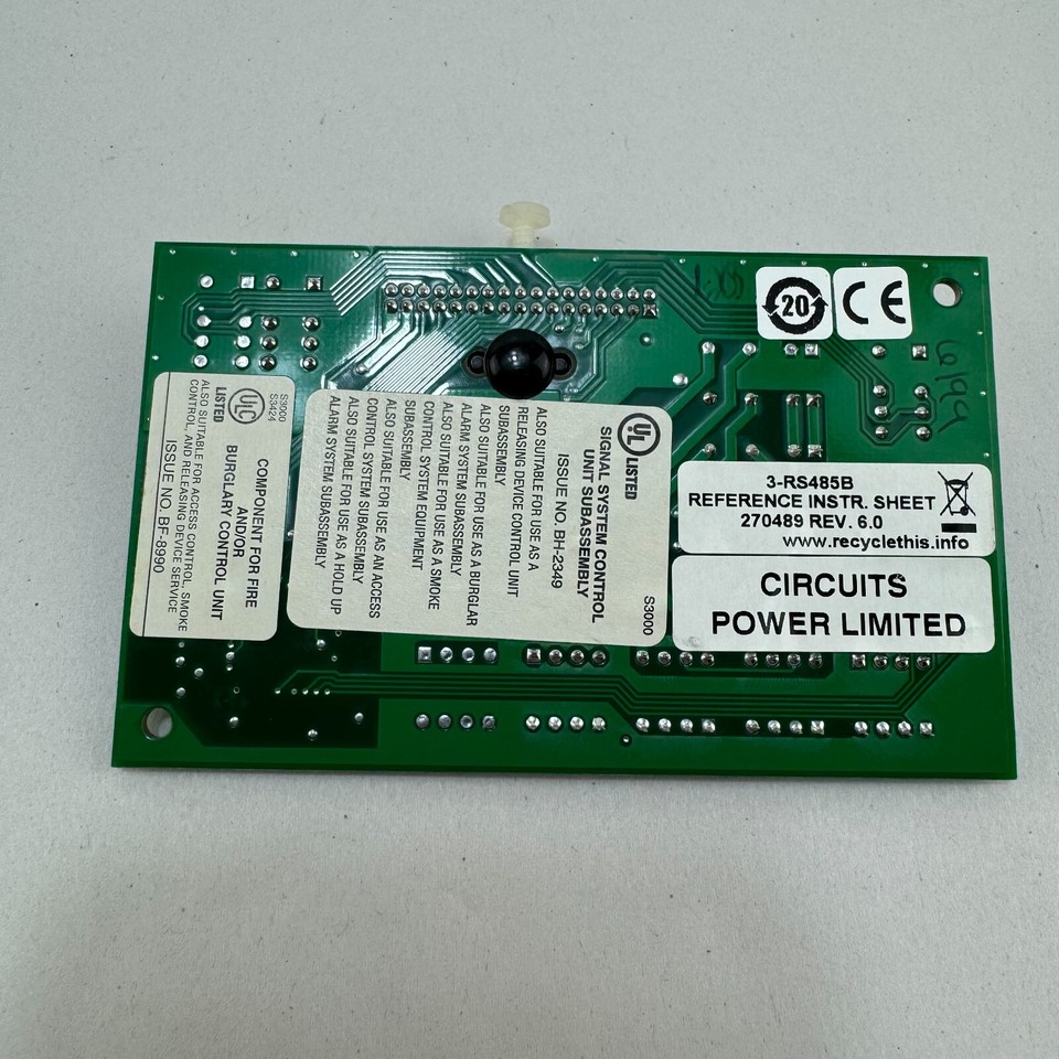 Edwards EST 3-RS485B EST-3 Signaling Network Fire Alarm Communications ...