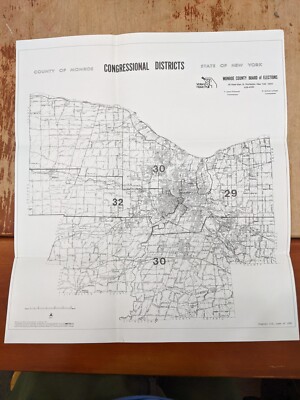 Monroe County NY Congressional Districts Map 1982  Monroe Board Of Elections 