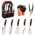 Garden Tools Set 8 Piece Gardening Tools Set with Non Slip Ergonomic Handle Heav