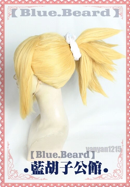 Anime Long Blonde Ponytail Wig Cosplay Wigs - Image 3 of 3