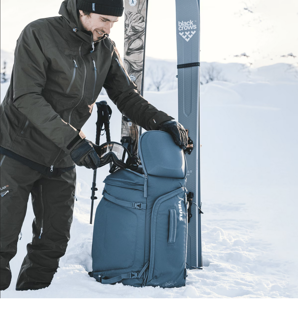 Thule RoundTrip Ski Boot Rucksack 60L Black Backpack Bag eBay