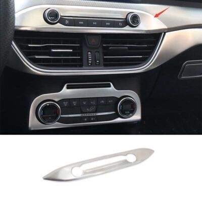 For Ford Focus ST RS 2019-2020 Silver titanium Central console button frame trim