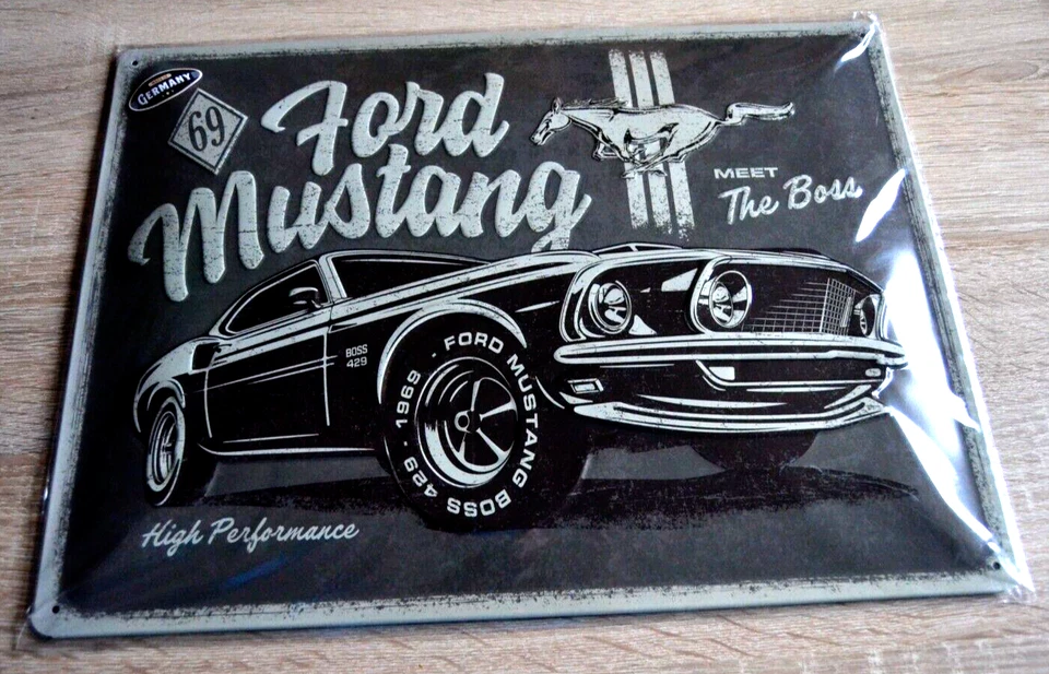 Nostalgic Art, Blechschild FORD MUSTANG, 30 x 40 , Neu , - Bild 1 von 1