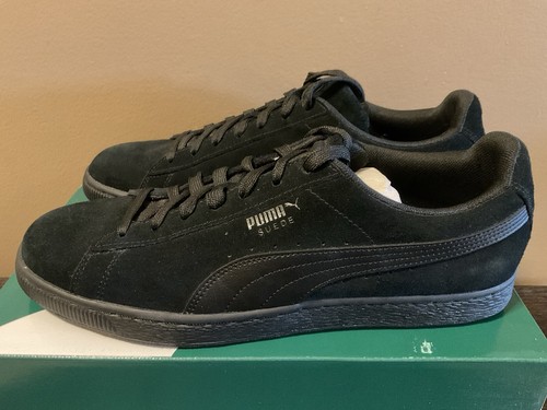 PUMA SUEDE CLASSIC + LFS SNEAKER MENS SIZE 11 - BLACK / BLACK /BLACK