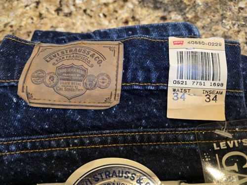 Deadstock Levi’s Mens VTG 1990s Silver tab Galactic Wash Blue Jean Denim 33x34 - Picture 12 of 13