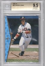 1995 SP Chipper Jones #34 Card Graded Bgs 9.5 Gem Mint