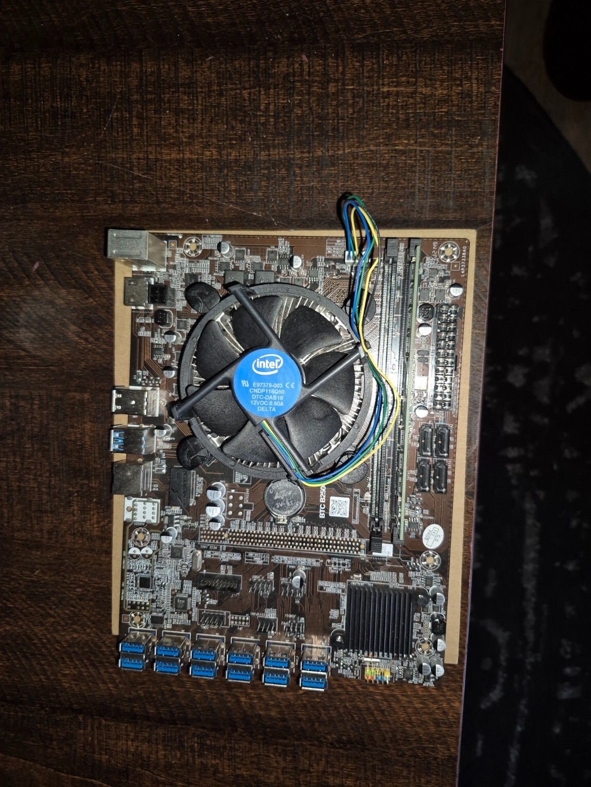 B250C BTC Minig Motherboard Kit! Comes With RAM and cpu! Great Starter ...