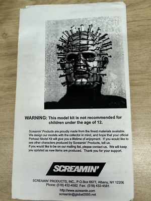 PINHEAD CENOBITE HELLRAISER 1/6 VINYL MODEL KIT, 12 INCH TALL