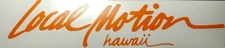 Local Motion Hawaii Surf Sticker Decal Vintage Classic Brand Old School 8" Wide