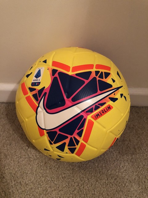 Reconocimiento gene Consecutivo Nike Merlin 19/20 Serie a FIFA Quality Official Match Ball Size 5 Hi Vis  for sale online | eBay