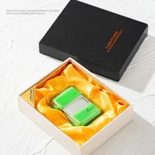 Luminous Quicksand Fluorescent Gas Lighter Windproof Creative Transparent Shell